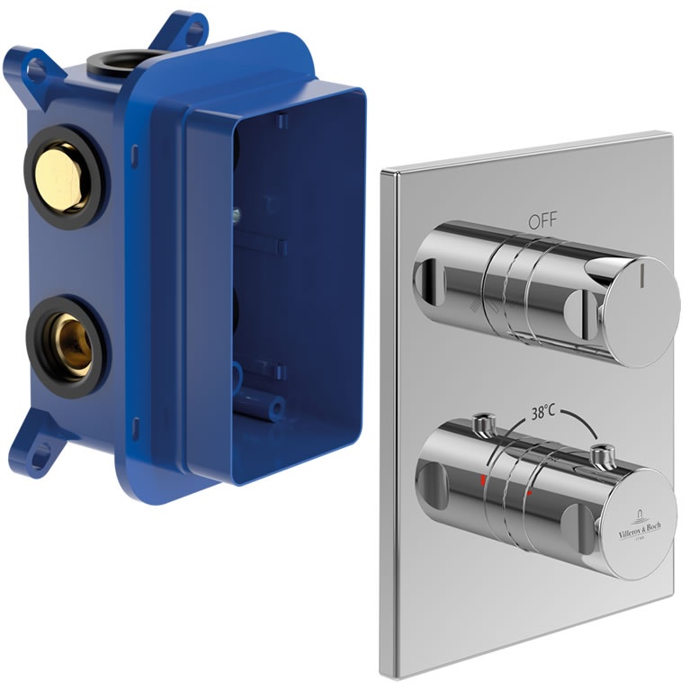 Villeroy & Boch Round Complete Slide Rail Shower Set Sanctuary Bathrooms